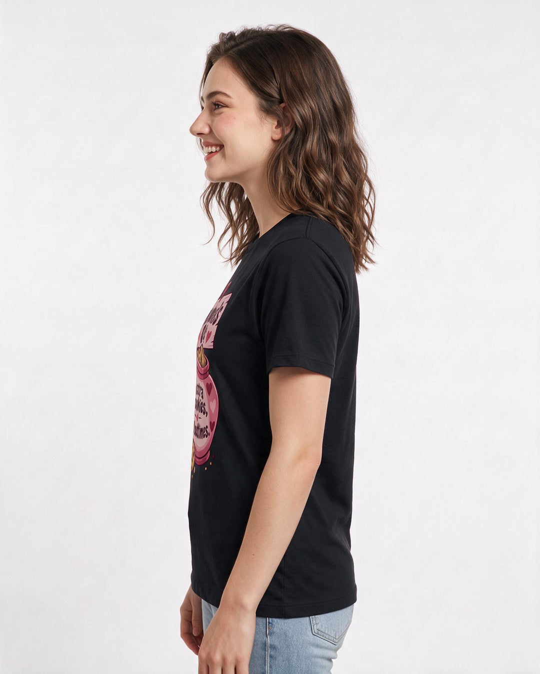 Grandparent Black T-Shirt for Women – Everyday Expression Graphic Tee product image 2