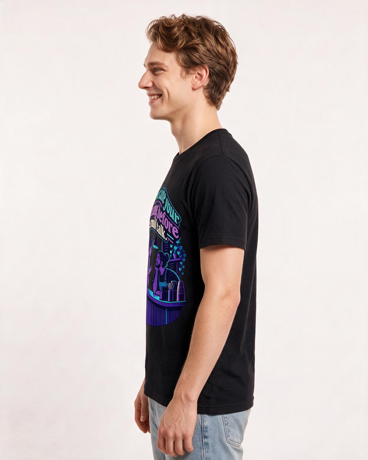 Neurodiversity Black T-Shirt for Men – Everyday Expression Graphic Tee product image 2