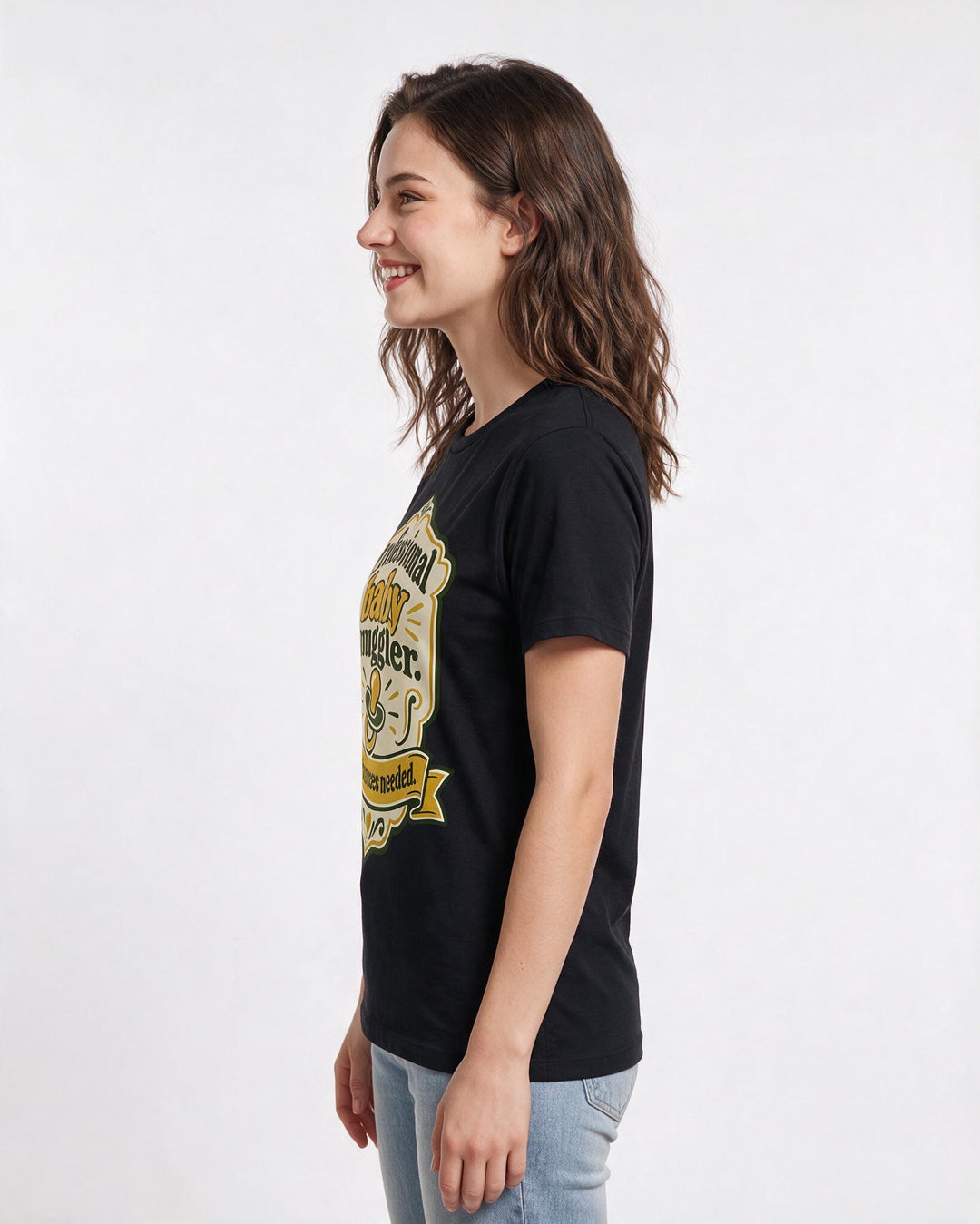 Grandparent Black T-Shirt for Women – Everyday Expression Graphic Tee product image 2