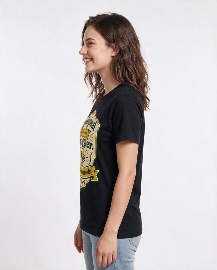 Grandparent Black T-Shirt for Women – Everyday Expression Graphic Tee product image 2