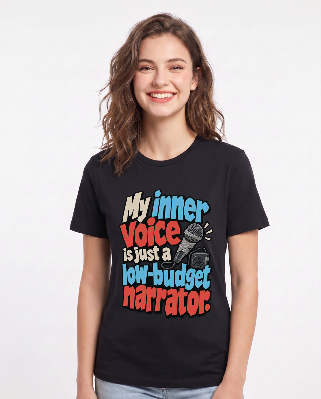 Meme Black T-Shirt for Women – Everyday Expression Graphic Tee product image 3