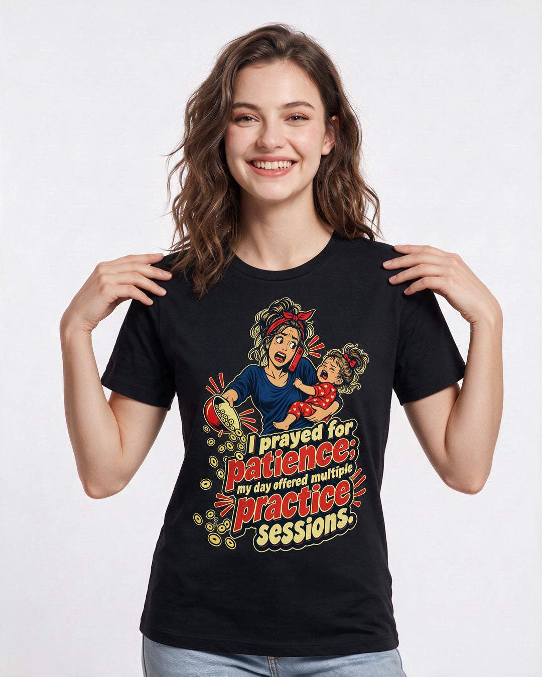 Christian Faith Black T-Shirt for Women – Everyday Expression Graphic Tee product image 1