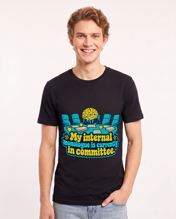Meme Black T-Shirt for Men – Everyday Expression Graphic Tee product image 3