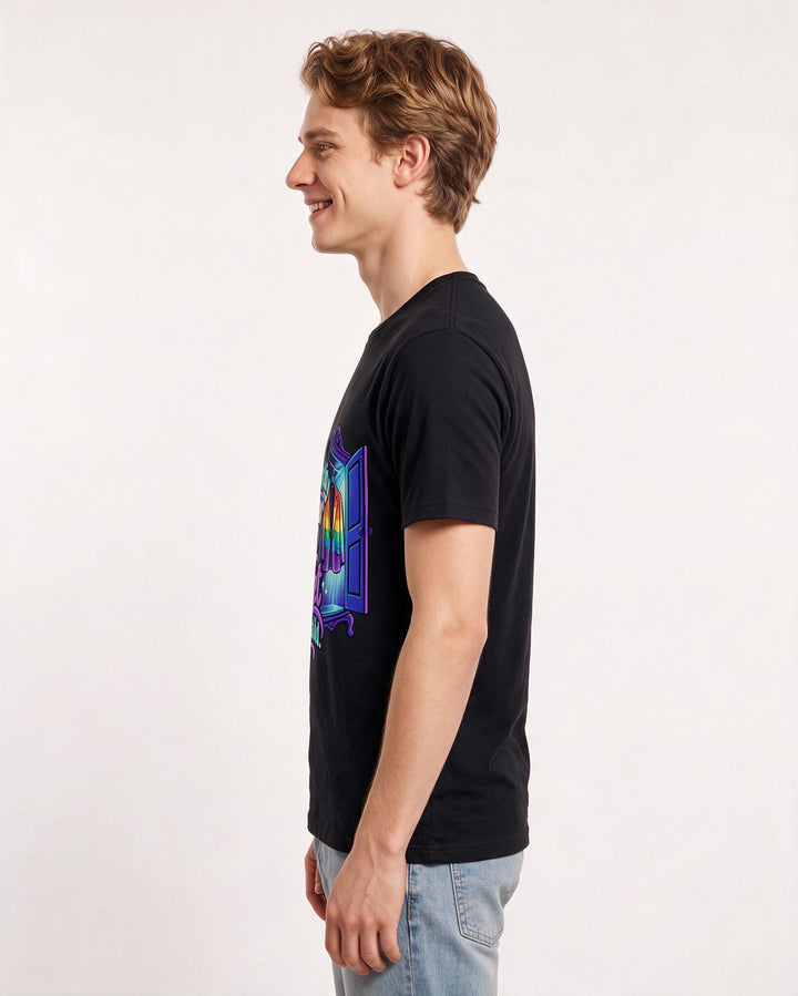 Pride Black T-Shirt for Men – Everyday Expression Graphic Tee product image 2