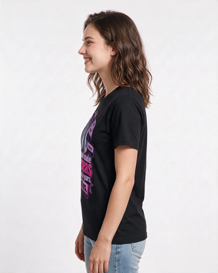 Veteran Black T-Shirt for Women – Everyday Expression Graphic Tee product image 2