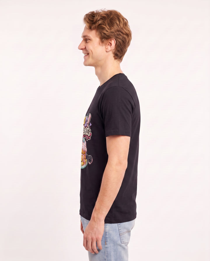 Oops! Moments Men's Black T-Shirt product image 3