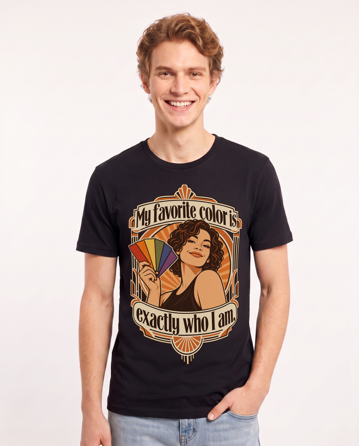 Pride Black T-Shirt for Men – Everyday Expression Graphic Tee product image 3