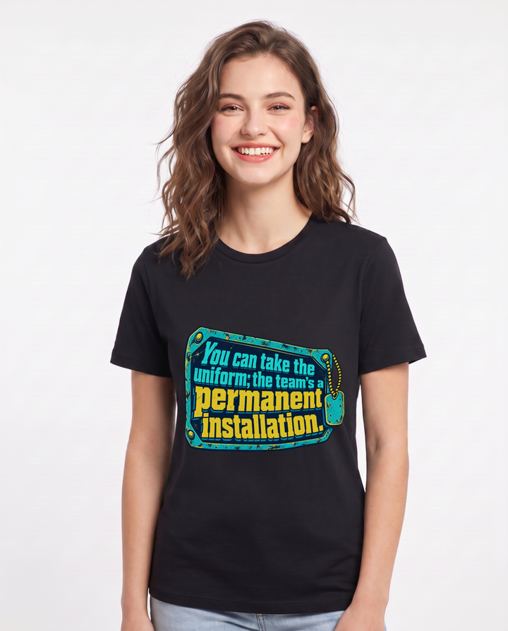 Veteran Black T-Shirt for Women – Everyday Expression Graphic Tee product image 3