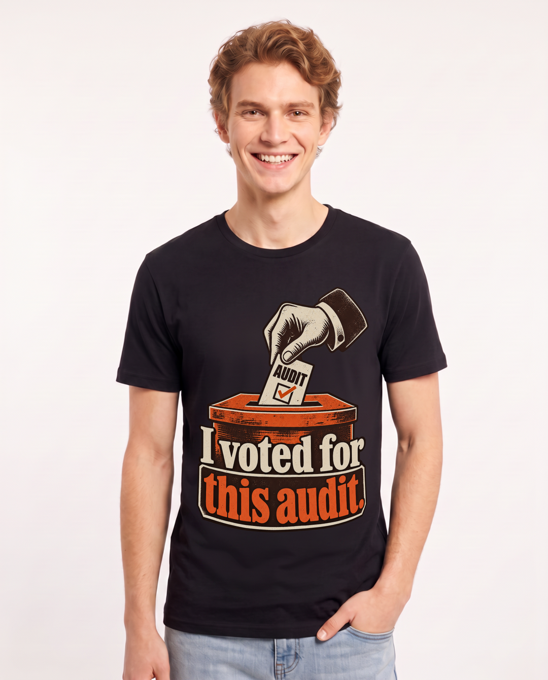 Political Statement Black T-Shirt for Men – Everyday Expression Graphic Tee product image 3