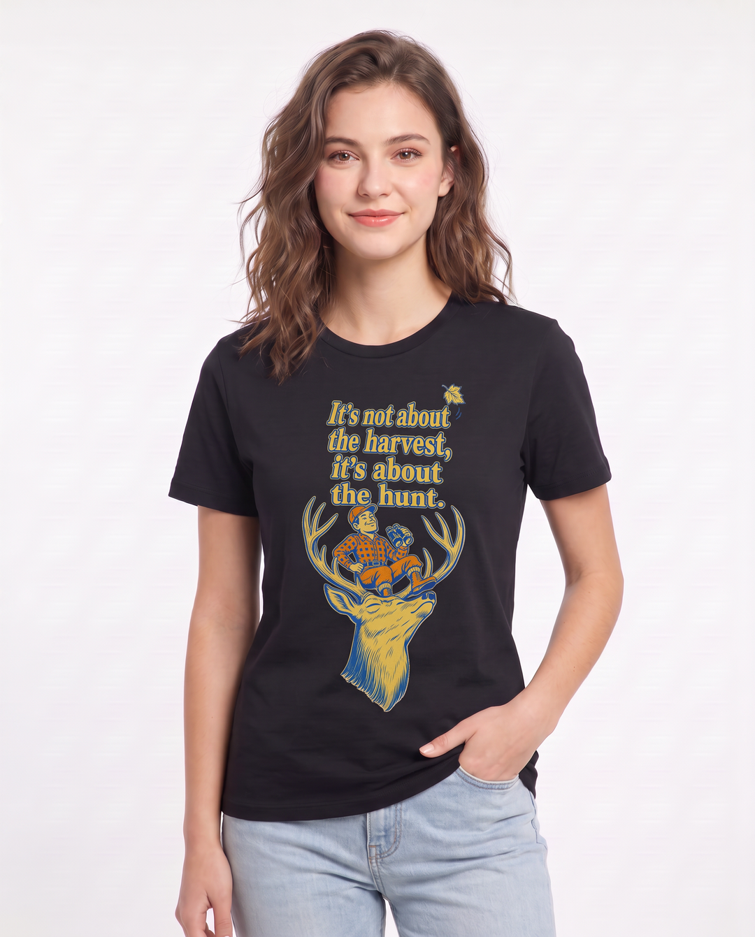 It's not about the harvest, it's about the hunt. - Women's Black T-Shirt product image 1