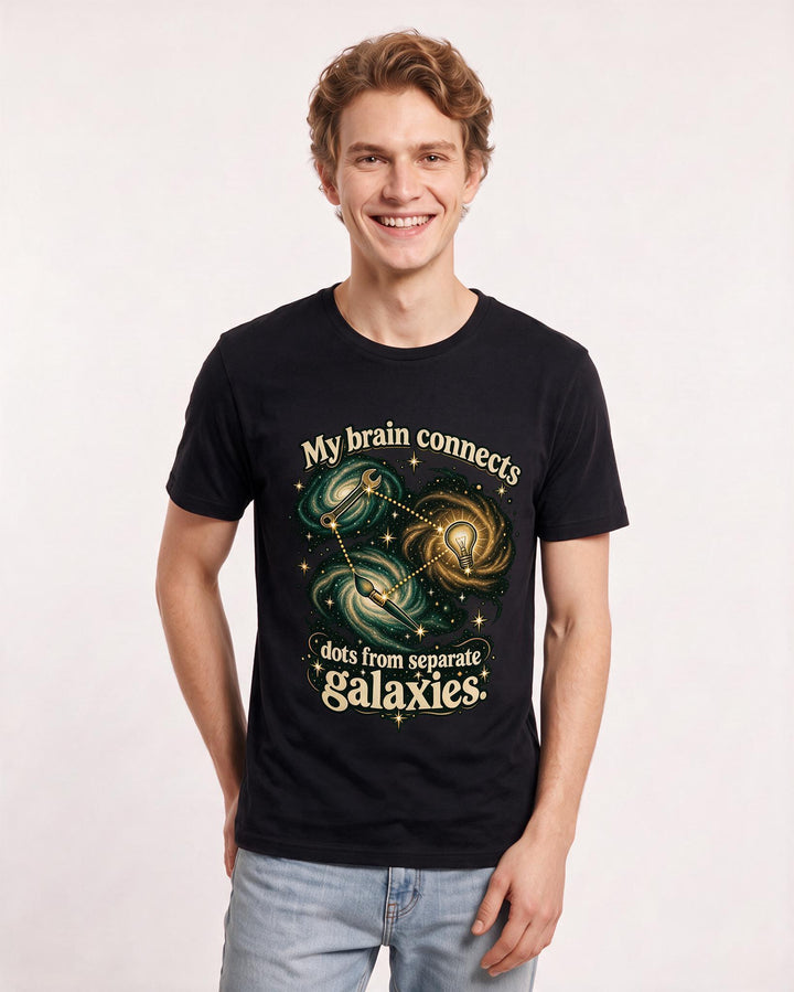 Neurodiversity Black T-Shirt for Men – Everyday Expression Graphic Tee product image 1