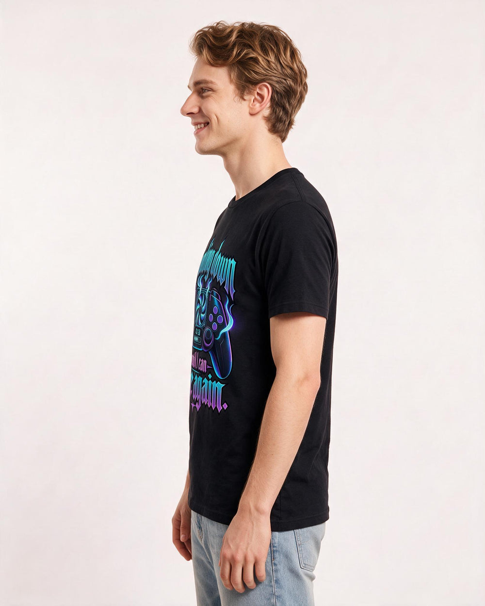 Gaming Black T-Shirt for Men – Game Night Graphic Tee product image 2