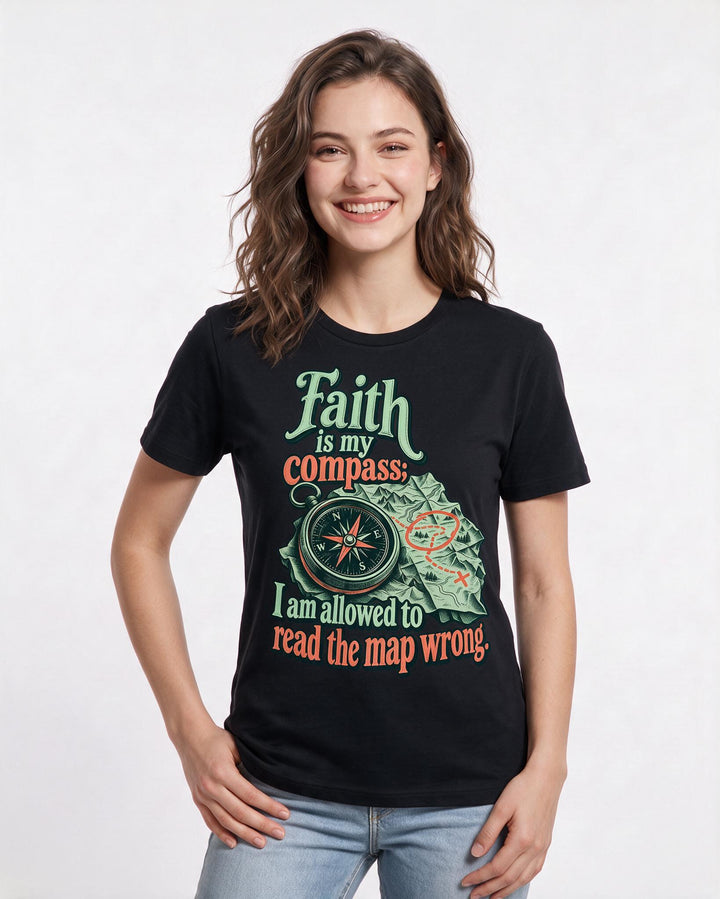 Christian Faith Black T-Shirt for Women – Everyday Expression Graphic Tee product image 1