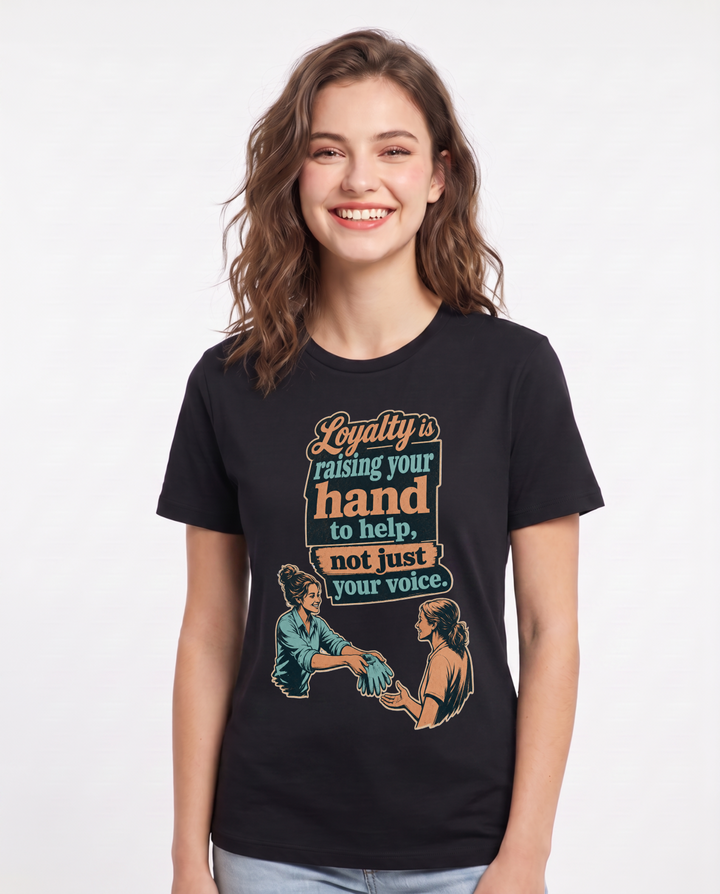 Patriotic Black T-Shirt for Women – Everyday Expression Graphic Tee product image 1