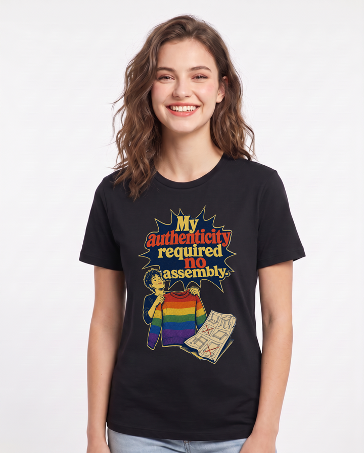 Pride Black T-Shirt for Women – Everyday Expression Graphic Tee product image 1