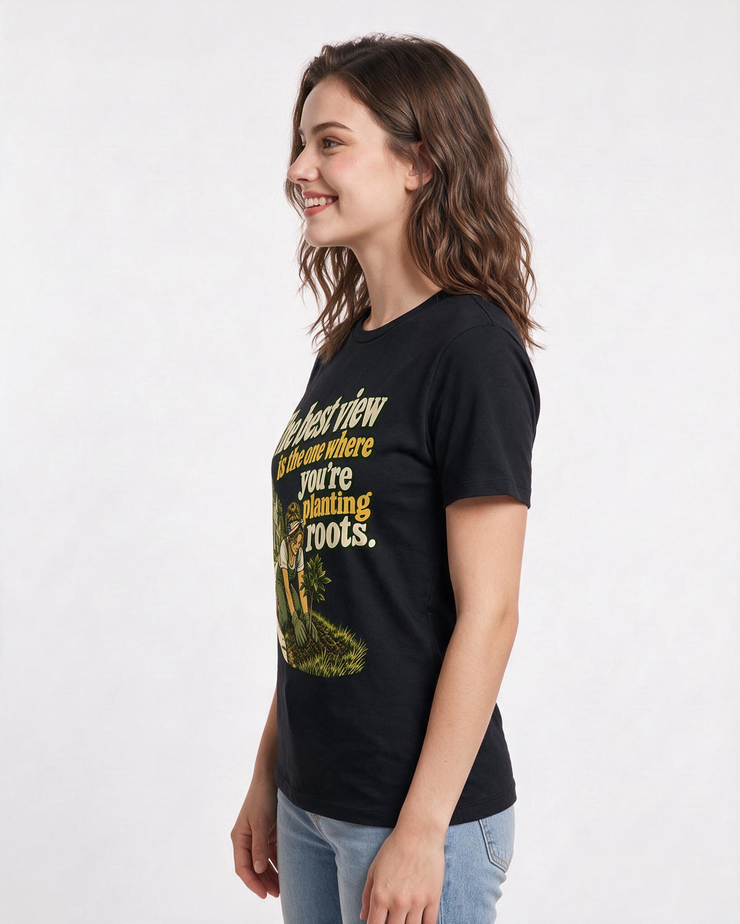 Patriotic Black T-Shirt for Women – Everyday Expression Graphic Tee product image 2