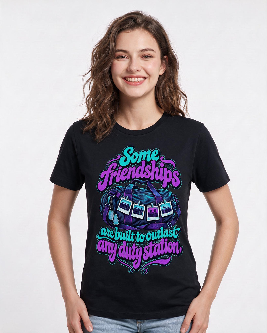 Veteran Black T-Shirt for Women – Everyday Expression Graphic Tee product image 1
