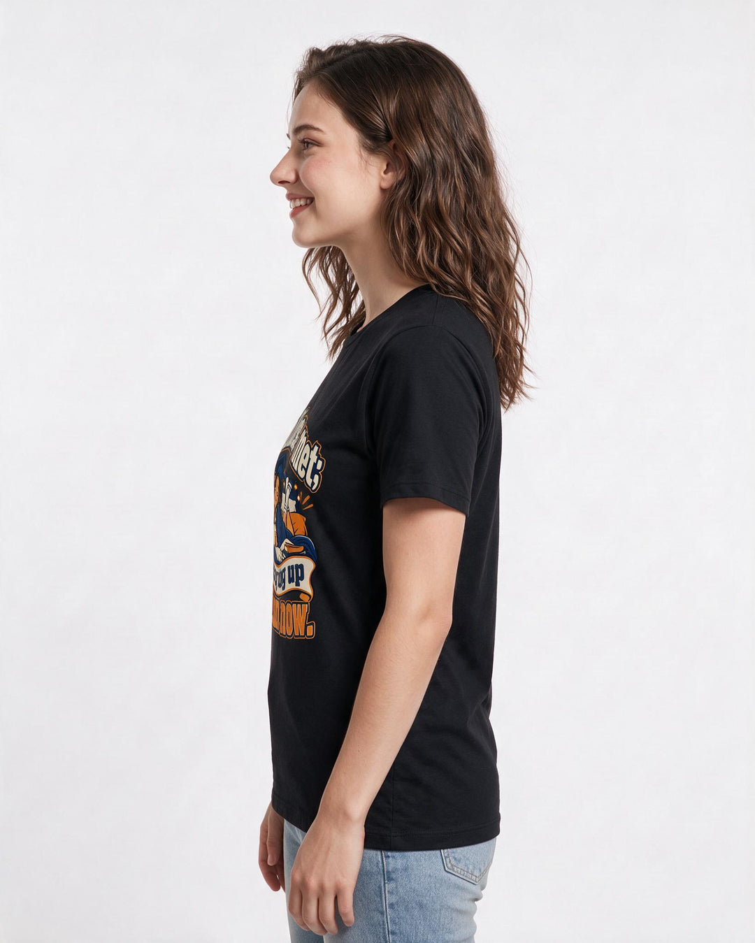 Graduation Black T-Shirt for Women – Everyday Expression Graphic Tee product image 2