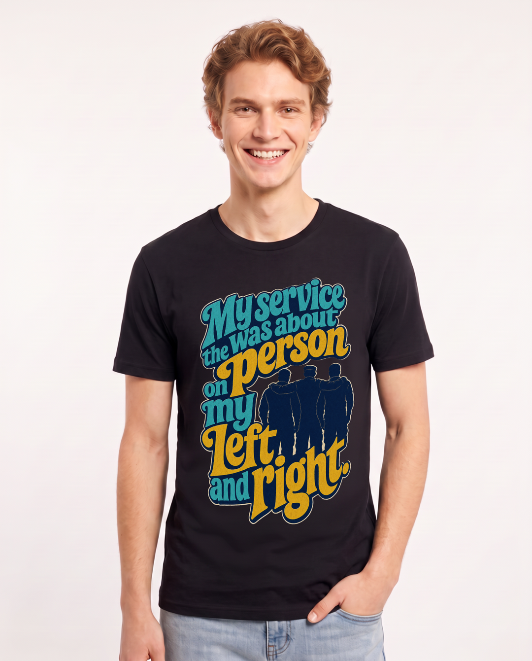 Veteran Black T-Shirt for Men – Everyday Expression Graphic Tee product image 3
