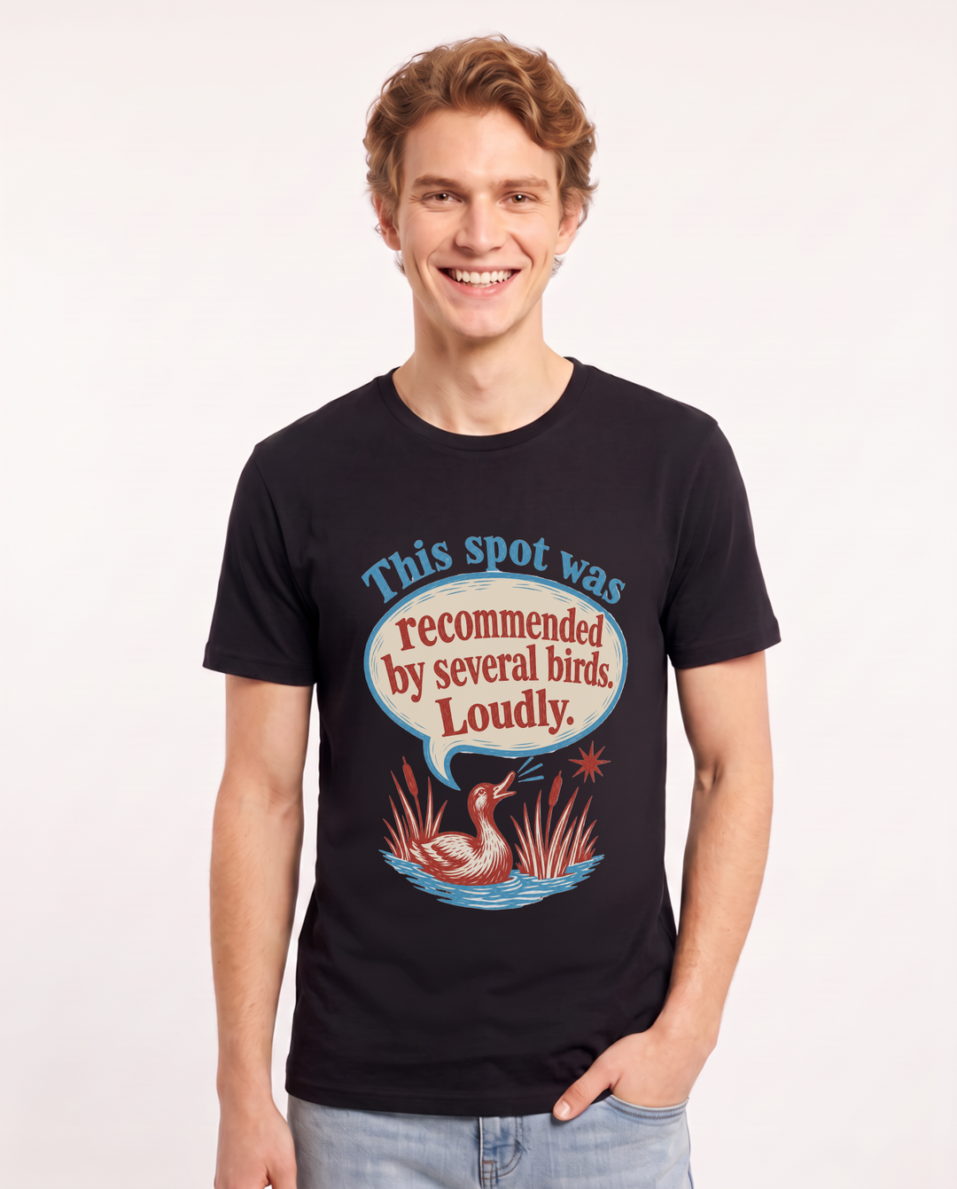 Hunting Men's Black T-Shirt - This spot was recommended by several product image 1