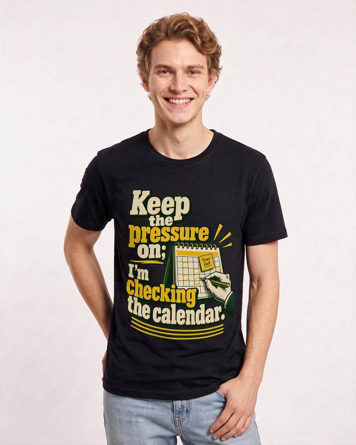 Political Statement Black T-Shirt for Men – Everyday Expression Graphic Tee product image 1