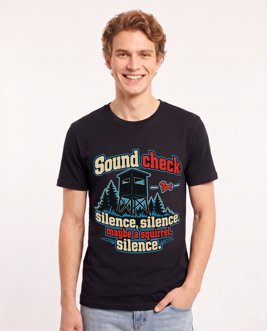 Hunting Black T-Shirt for Men – Everyday Expression Graphic Tee product image 3