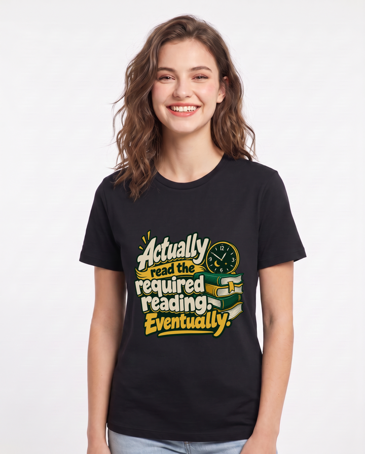 Graduation Black T-Shirt for Women – Everyday Expression Graphic Tee product image 3