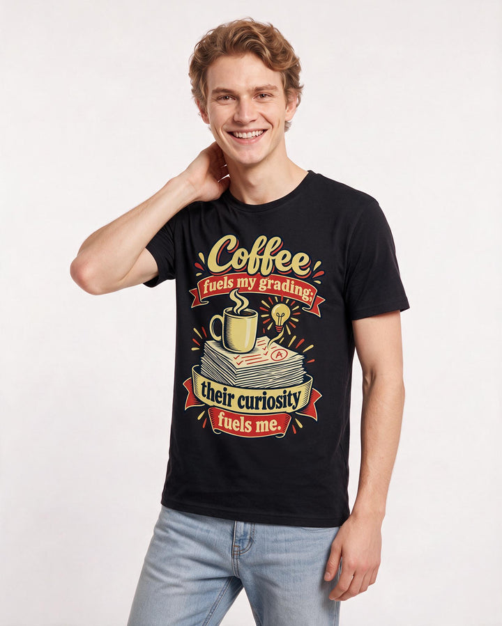 Teacher Black T-Shirt for Men – Everyday Expression Graphic Tee product image 1