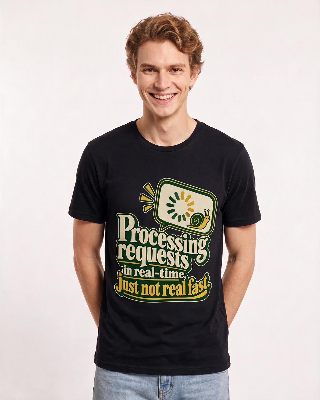 Neurodiversity Black T-Shirt for Men – Everyday Expression Graphic Tee product image 1