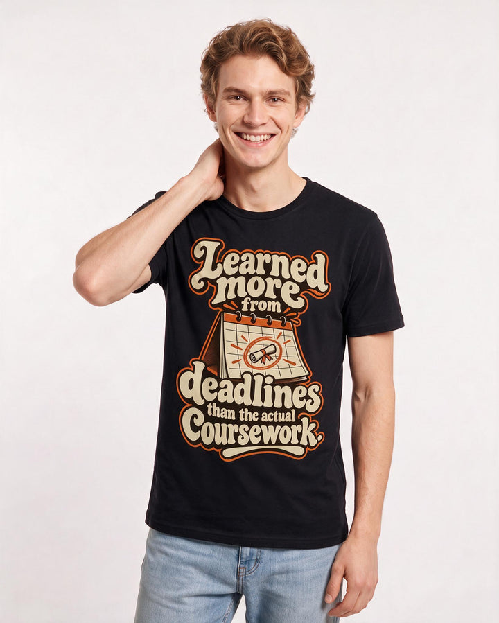 Graduation Black T-Shirt for Men – Everyday Expression Graphic Tee product image 1