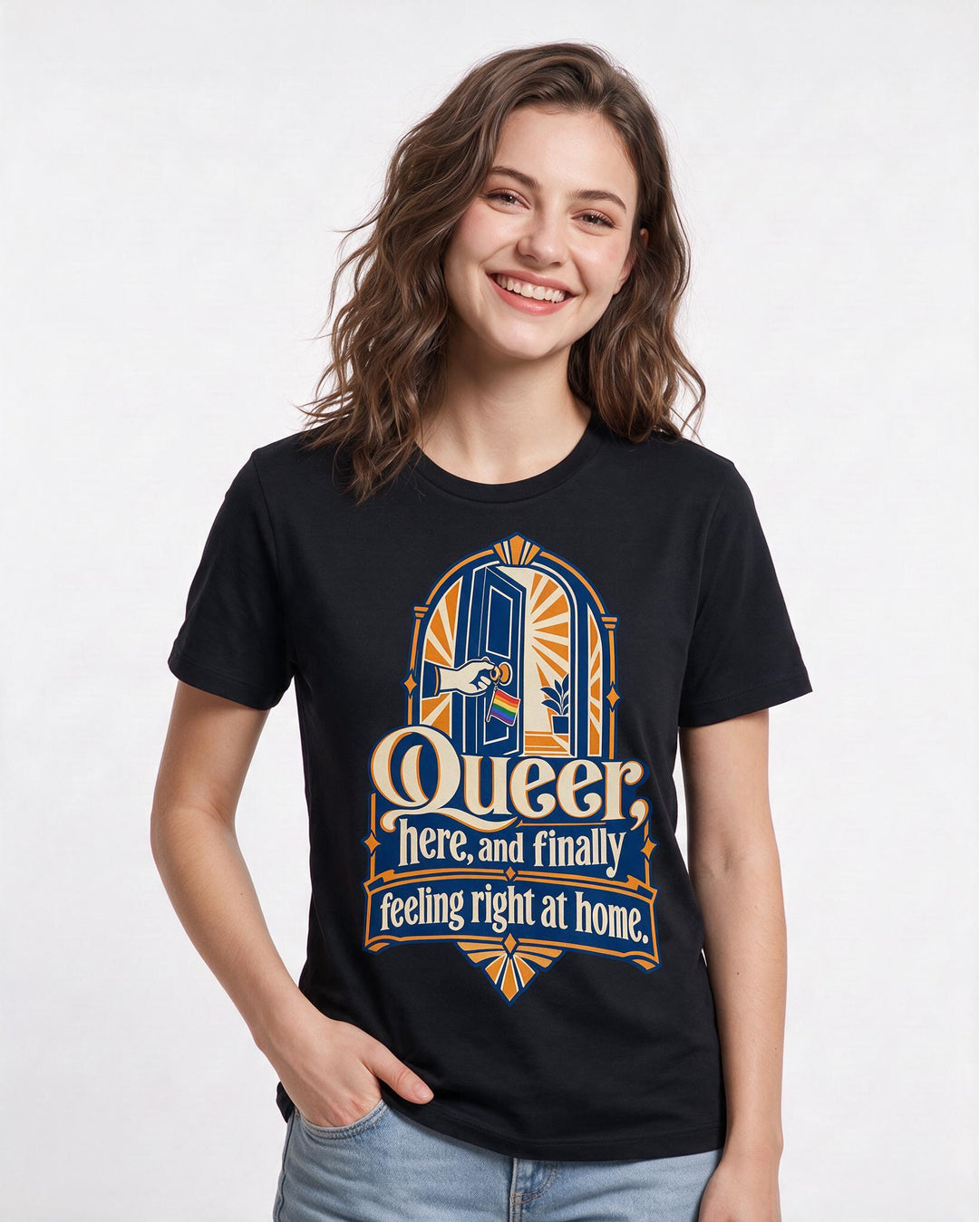 Pride Black T-Shirt for Women – Everyday Expression Graphic Tee product image 1