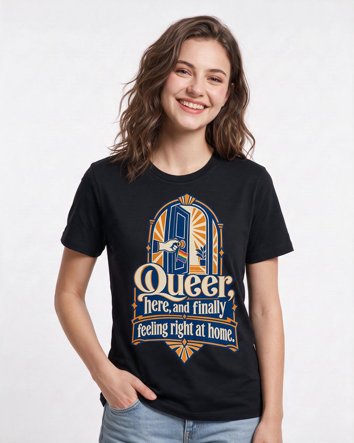 Pride Black T-Shirt for Women – Everyday Expression Graphic Tee product image 1