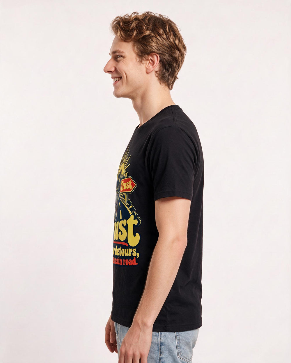 Christian Faith Black T-Shirt for Men – Everyday Expression Graphic Tee product image 2