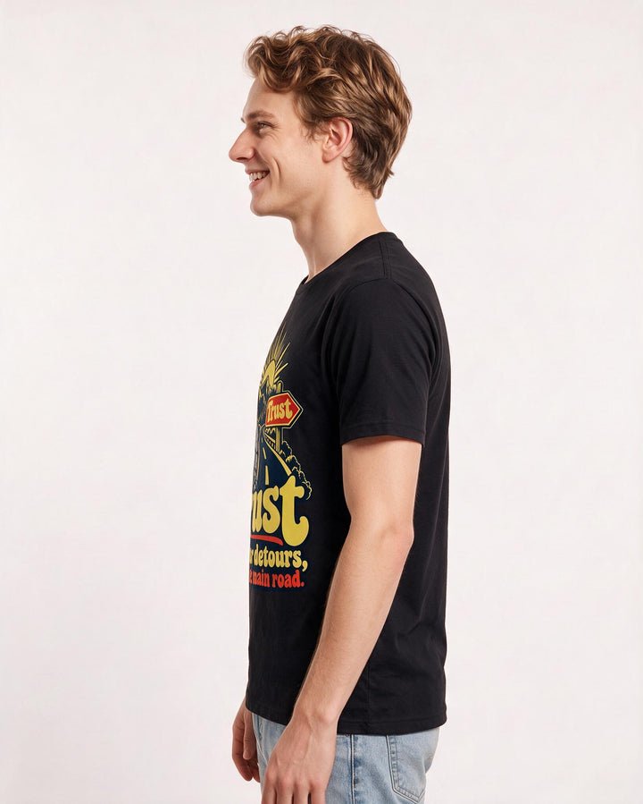 Christian Faith Black T-Shirt for Men – Everyday Expression Graphic Tee product image 2