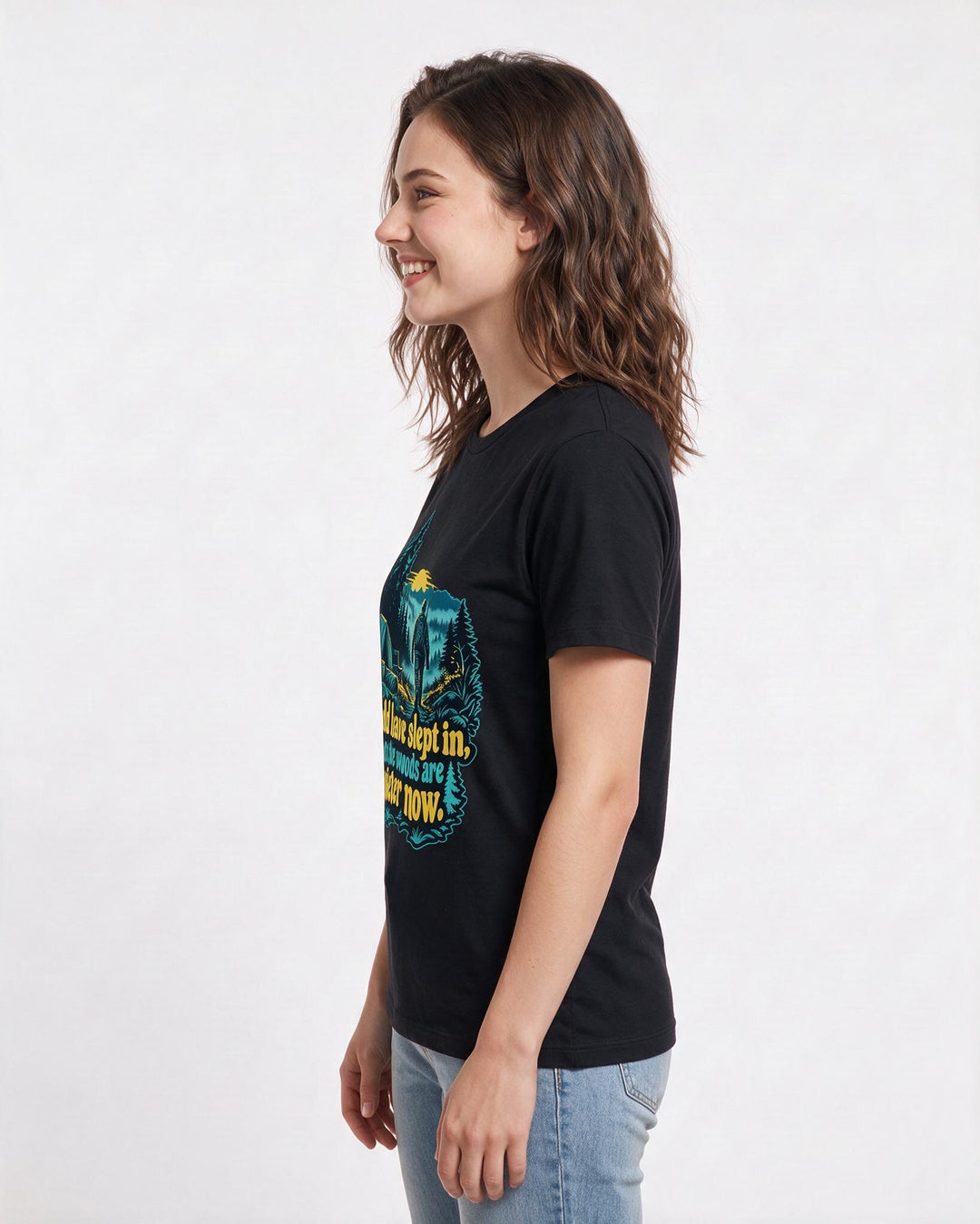 Hunting Black T-Shirt for Women – Everyday Expression Graphic Tee product image 2