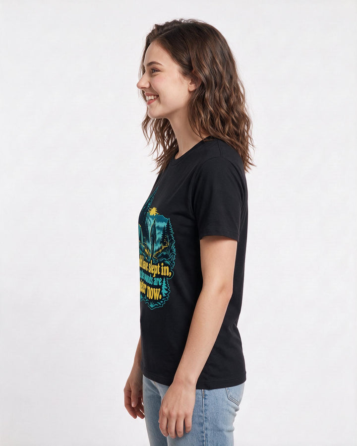 Hunting Black T-Shirt for Women – Everyday Expression Graphic Tee product image 2