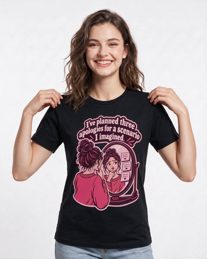 Meme Black T-Shirt for Women – Everyday Expression Graphic Tee product image 1
