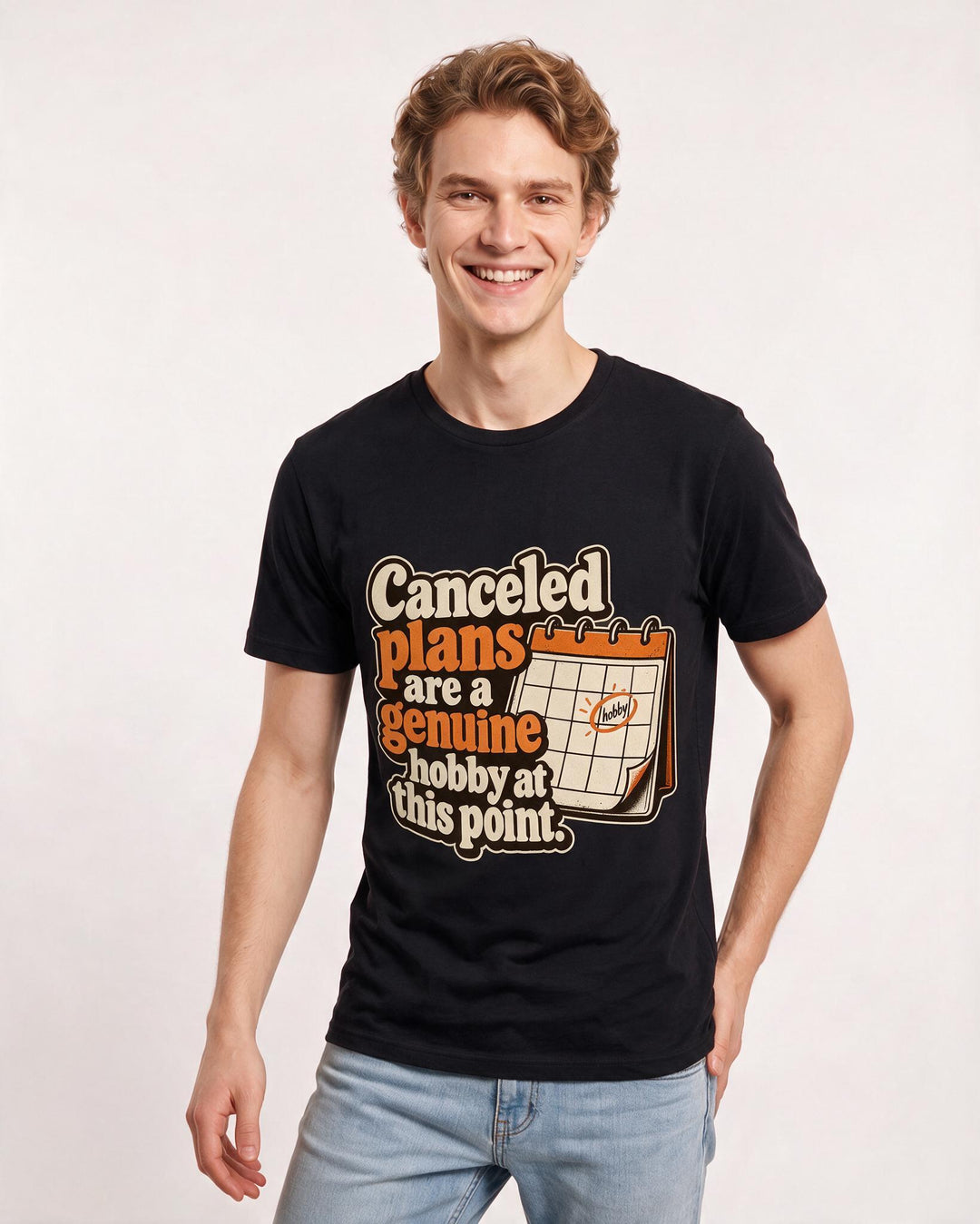Meme Black T-Shirt for Men – Everyday Expression Graphic Tee product image 1