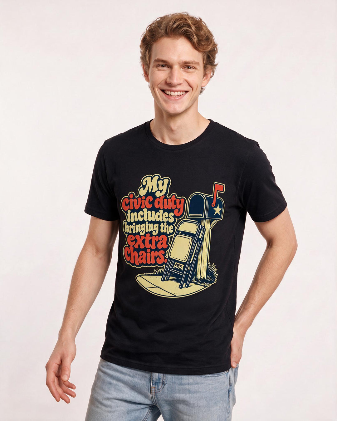 Patriotic Black T-Shirt for Men – Everyday Expression Graphic Tee product image 1
