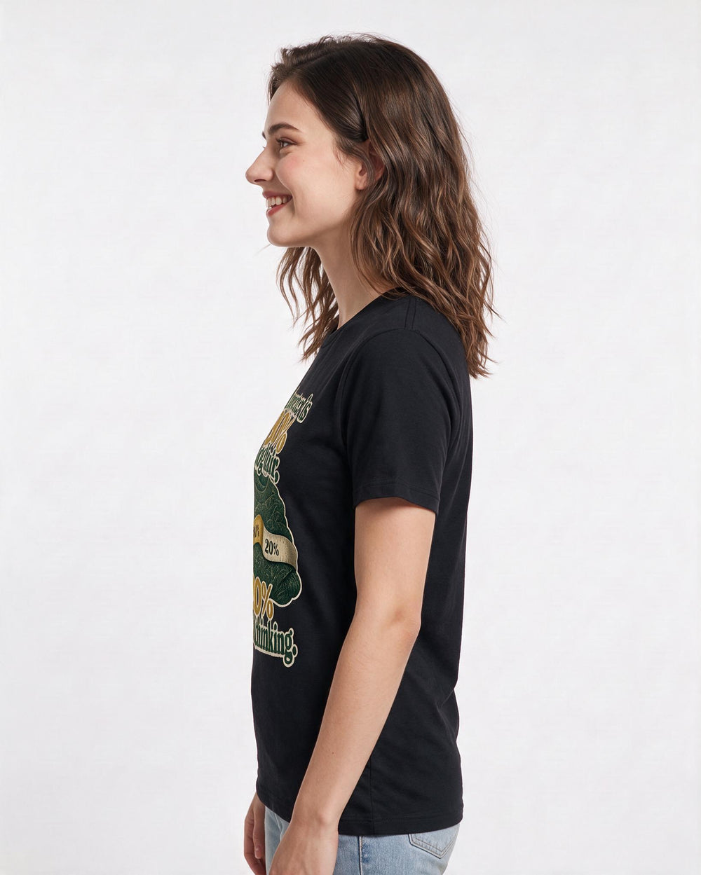 Cat Lover Black T-Shirt for Women – Everyday Expression Graphic Tee product image 2