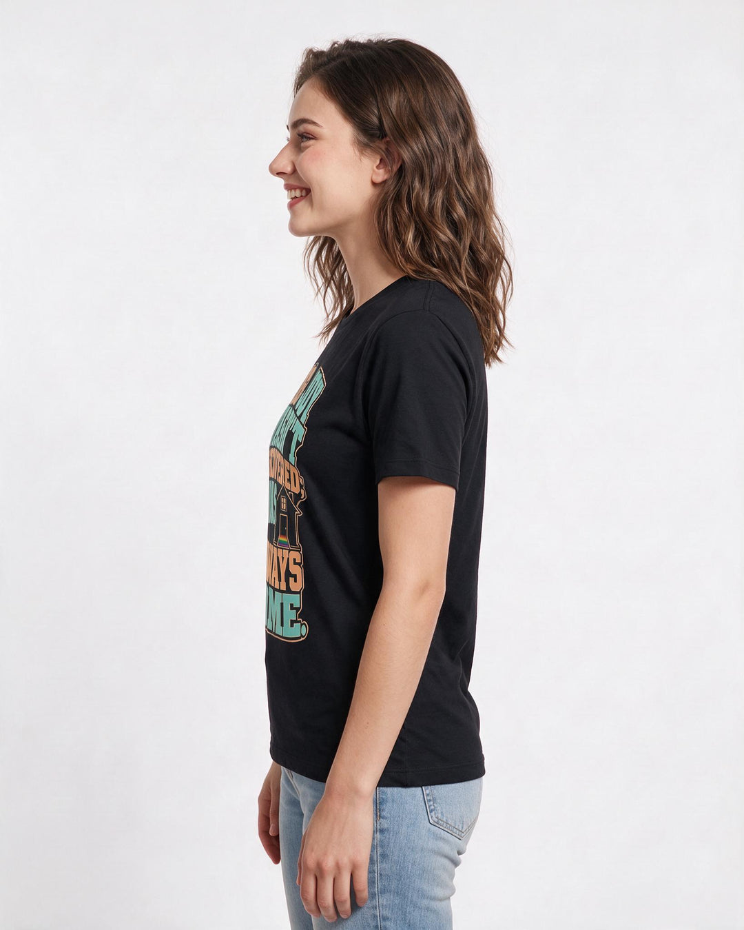 Pride Black T-Shirt for Women – Everyday Expression Graphic Tee product image 2