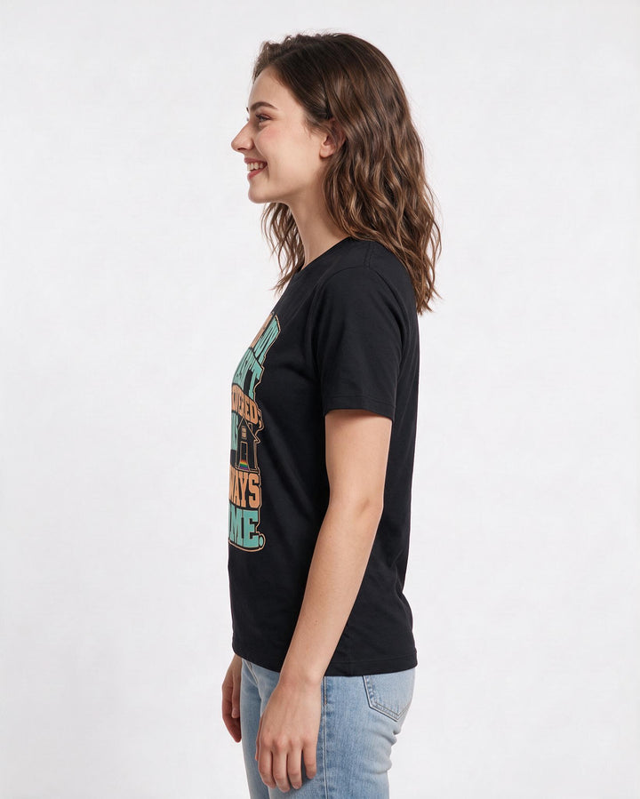 Pride Black T-Shirt for Women – Everyday Expression Graphic Tee product image 2