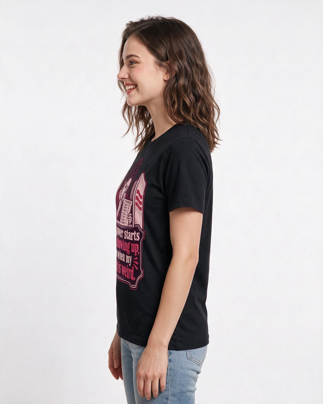 Political Statement Black T-Shirt for Women – Everyday Expression Graphic Tee product image 2