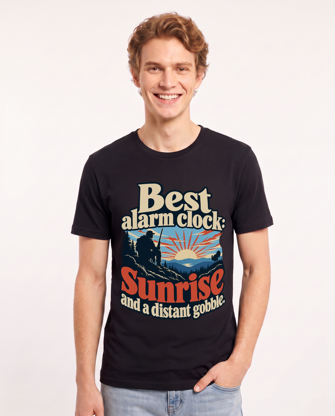 Hunting Black T-Shirt for Men – Everyday Expression Graphic Tee product image 3