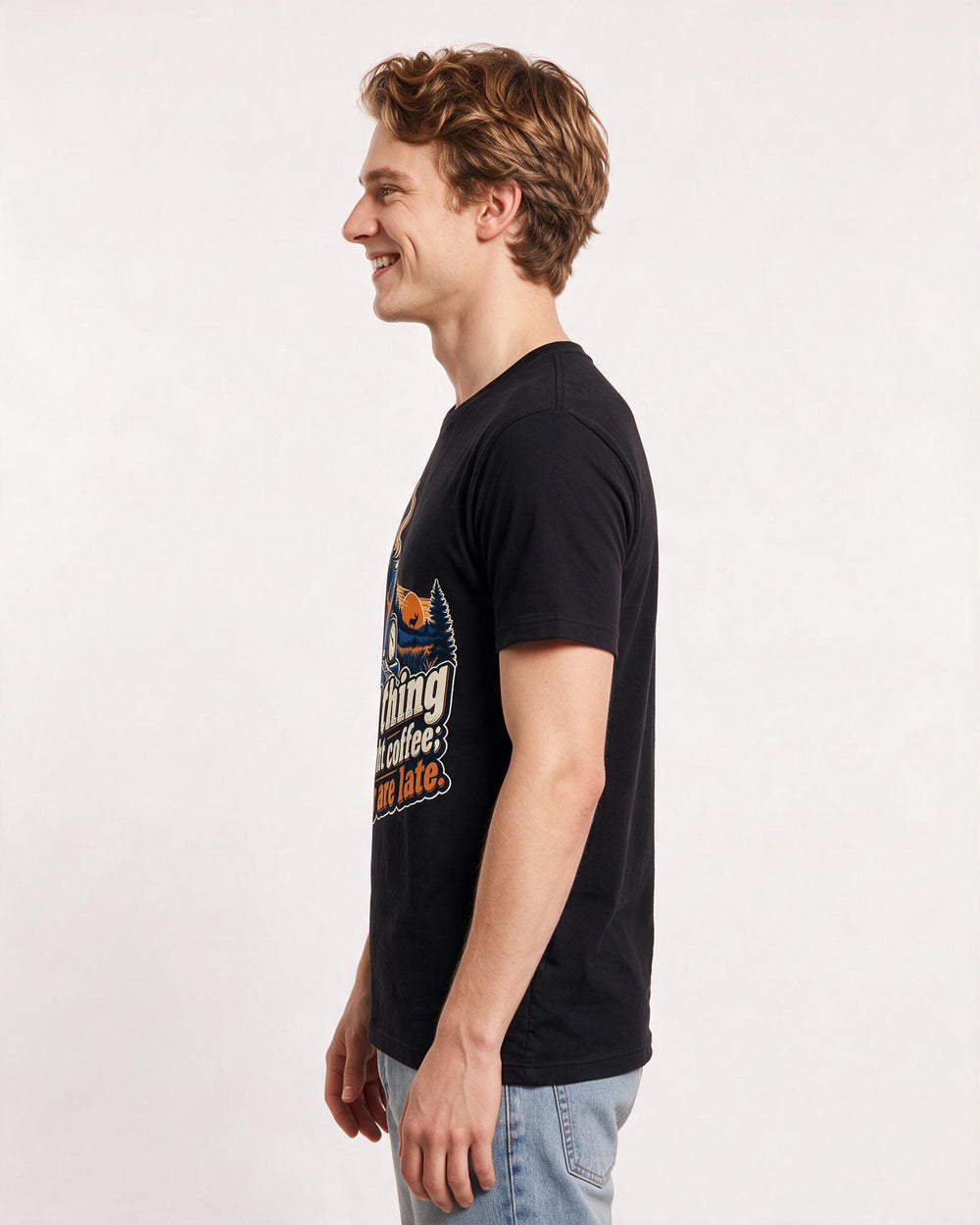 Hunting Black T-Shirt for Men – Everyday Expression Graphic Tee product image 2