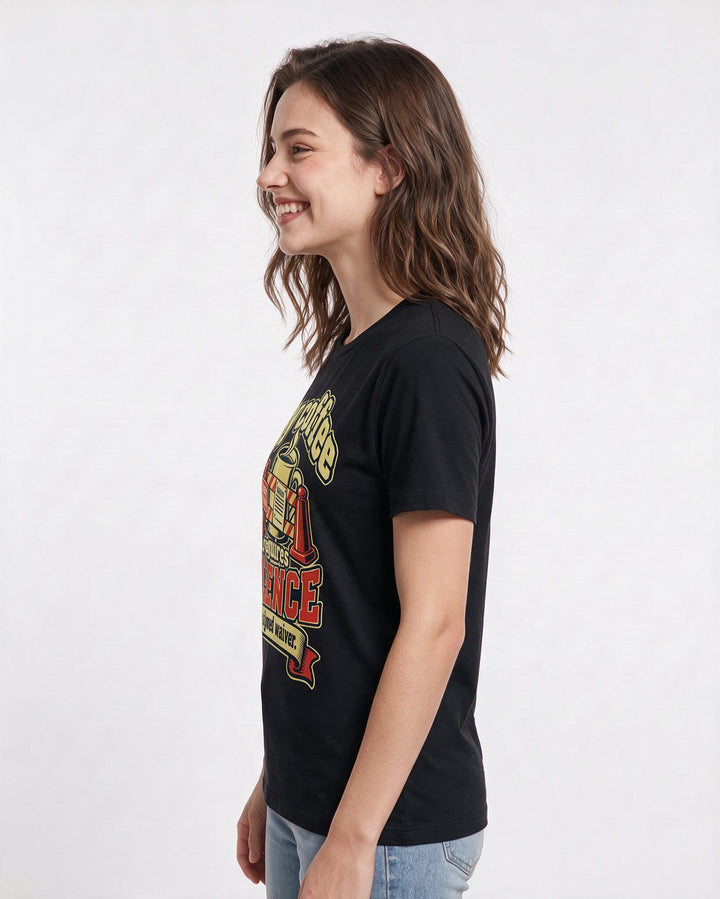 Mom Black T-Shirt for Women – Everyday Expression Graphic Tee product image 2