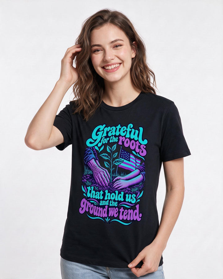 Patriotic Black T-Shirt for Women – Everyday Expression Graphic Tee product image 1