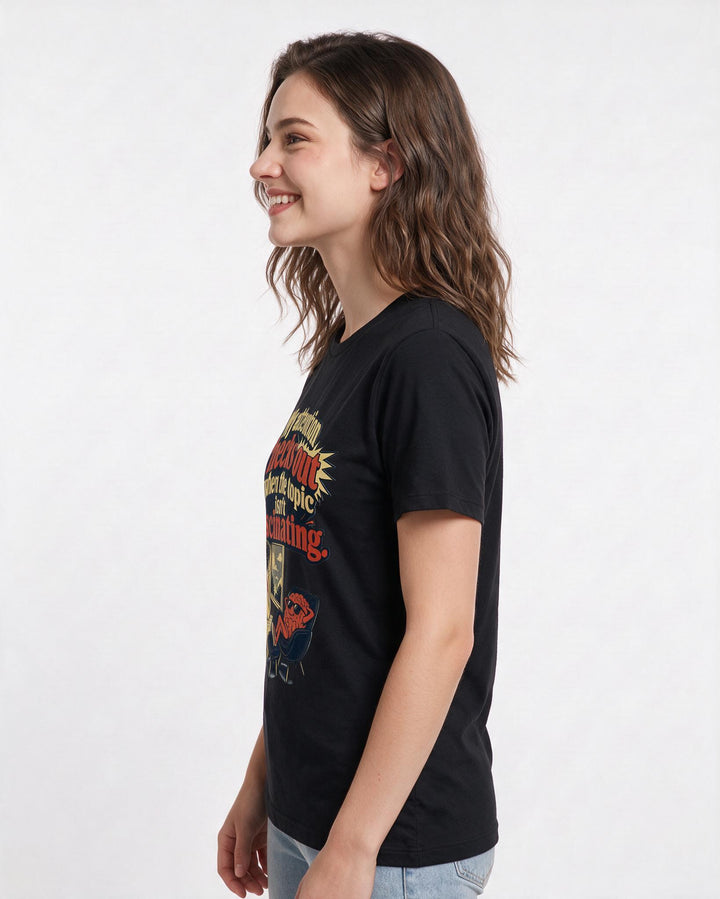 Neurodiversity Black T-Shirt for Women – Everyday Expression Graphic Tee product image 2
