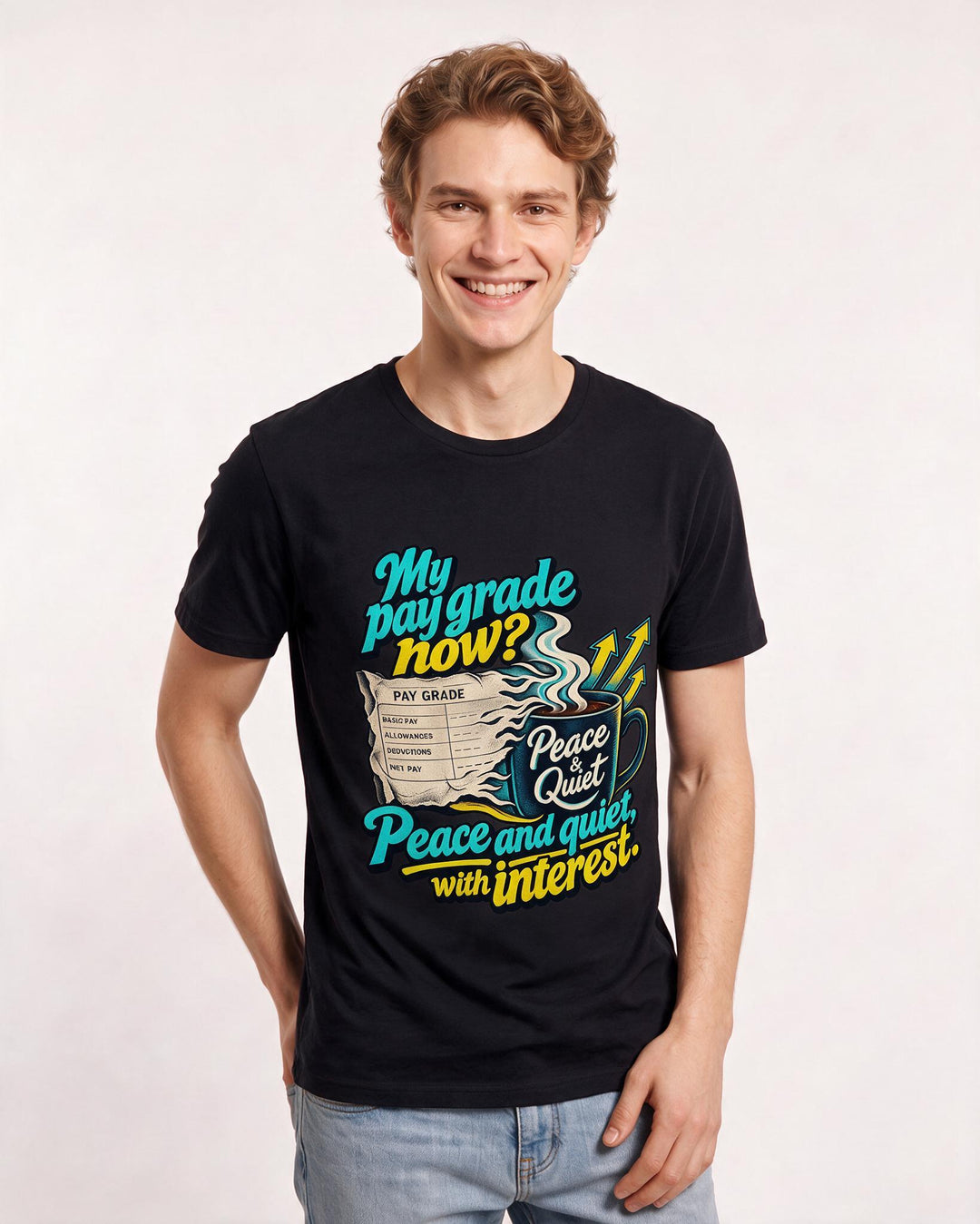 Veteran Black T-Shirt for Men – Everyday Expression Graphic Tee product image 1