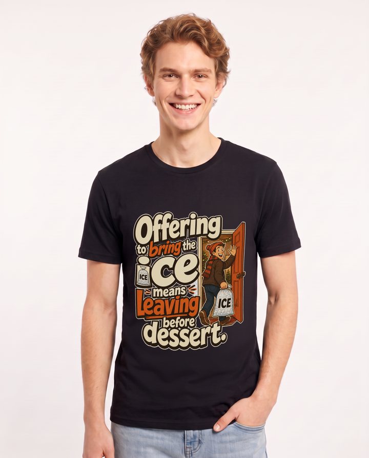 Christmas Black T-Shirt for Men – Holiday Theme Graphic Tee product image 3